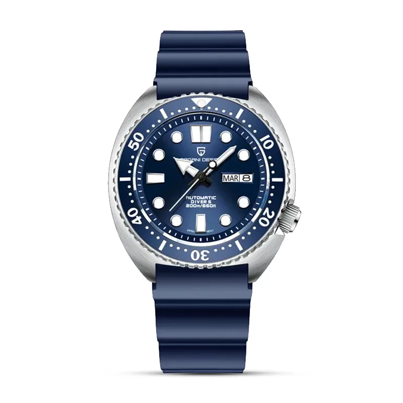 Pagani Design PD-1696 Turtle Blue Strap Automatic Men's Watch